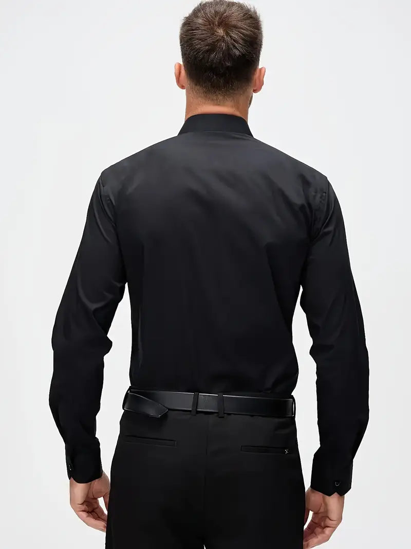 Black Royal – Camisa de Seda para Hombres 🌟